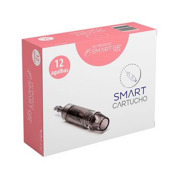 Cartucho Smart Derma Pen Preto 12 agulhas  cx 10 Smart GR