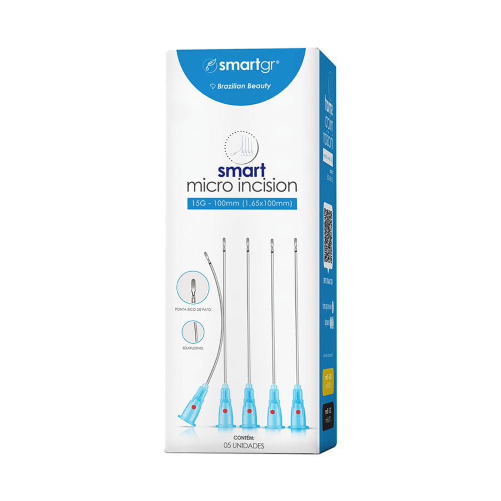Smart Micro Incision 15G/100mm Caixa com 05 Smart GR Smart GR