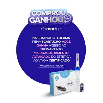Smart Derma Pen + Cartucho 36 agulhas + GANHE TREINAMENTO DE MICROAGULHAMENTO AVANÇADO*Smart GR